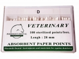 Dental-Papierspitzen - 28mm, 100Stk./Box, D01,2mm, D28 1,6mm